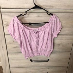 Lavender crop top